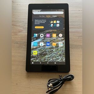 Amazon Fire 7 Tablet - Black with Charger